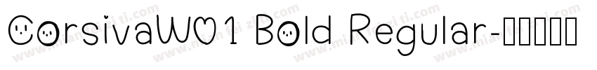 CorsivaW01 Bold Regular字体转换